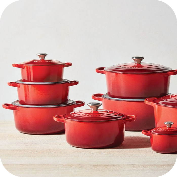 O tamanho certo de panela de ferro fundido.